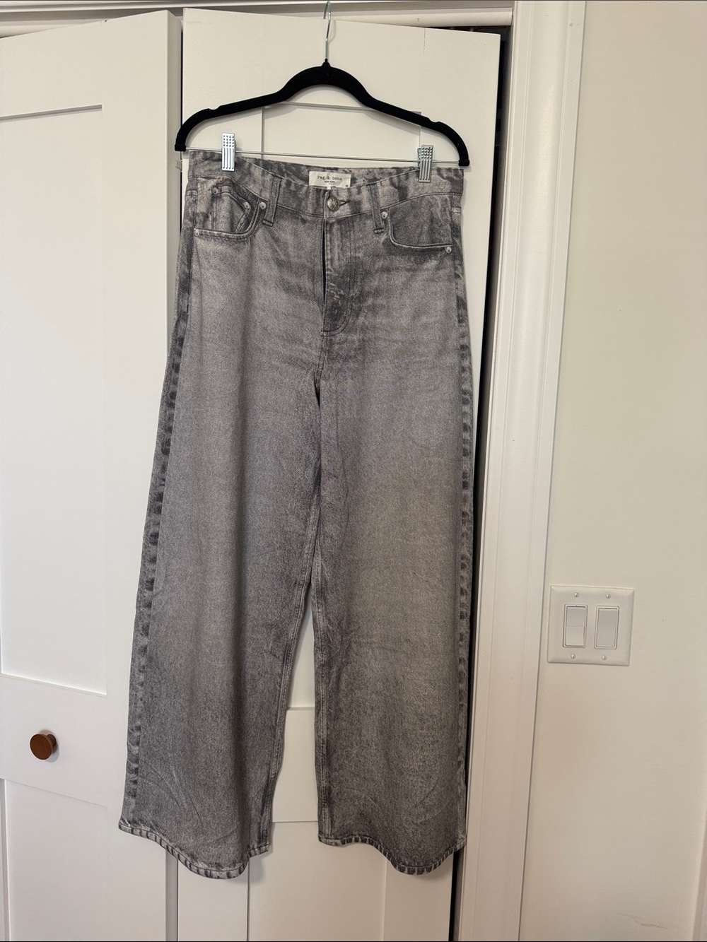 Rag & Bone Icy Gray Miramar Terry Sofia Ankle Pant BRAND NEW WITH TAGS